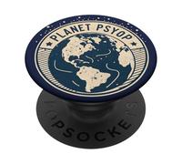 Divertente teorico della cospirazione UFO Moon Landing Government Hoax PopSockets PopGrip Adesivo