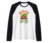Divertente Terapia di Giardinaggio Senza Contatto Maglia con Maniche Raglan
