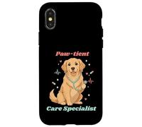 Divertente terapia per cani medici specialisti cura umorismo gioco di parole Custodia per iPhone X/XS