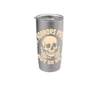 Divertente teschi horror Halloween persistere ma così faccio scheletro Bicchiere termico in acciaio inox doppia parete