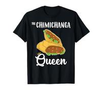 Divertente Tex Mex Food The Chimichanga Queen Maglietta