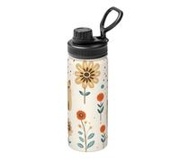 Divertente thermos sportivo a forma di gatto in acciaio inox, adatto per uomini e donne, efficiente conservazione del calore, facile da trasportare