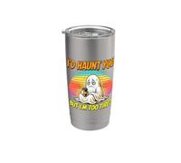 Divertente, ti perseguiterei ma sono troppo stanco Lazy Ghost Halloween Bicchiere termico in acciaio inox doppia parete