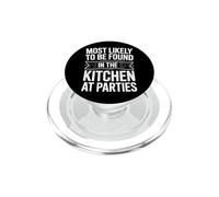 Divertente timido introverso scherzo cucina alle feste papà antisociale PopSockets PopGrip per MagSafe
