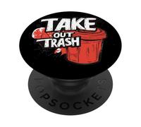 Divertente, tira fuori la spazzatura PopSockets PopGrip Adesivo