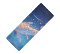 Divertente tonno stampato yoga stuoie per la casa, gomma naturale antiscivolo, con borsa tapete para ejercicio 180x66 cm