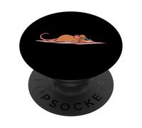 Divertente topo che prende il sole con design a cartoni animati carino rilassante PopSockets PopGrip Adesivo