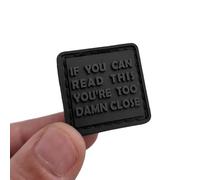 Divertente toppa Morale "If You Can Read This" Cat Eye - 1x1 toppa tattica oscurante in PVC per airsoft, zaini, attrezzatura MOLLE, attrezzatura da esterno e kit EDC