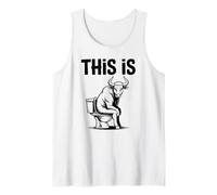 Divertente Toro sul Bagno Questo È Canotta