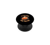 Divertente torta di zucca per il giorno del Ringraziamento I'm Just Here For The Pie PopSockets PopGrip Adesivo