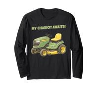 Divertente Tosaerba Che Il Mio carro aspetta! Maglia a Manica
