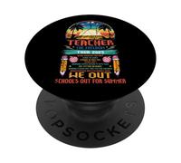 Divertente Tour della libertà degli insegnanti Ultimo giorno PopSockets PopGrip Adesivo