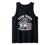 Divertente Trash Gang Raccoon Ratto Opossum Animale Meme Art Canotta