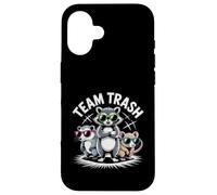 Divertente Trash Gang Raccoon Ratto Opossum Animale Meme Art Custodia per iPhone 16
