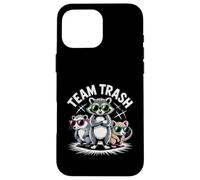 Divertente Trash Gang Raccoon Ratto Opossum Animale Meme Art Custodia per iPhone 16 Pro Max