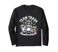 Divertente Trash Gang Raccoon Ratto Opossum Animale Meme Art Maglia a Manica