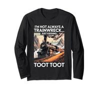 Divertente Treno dicendo Che Non Sono Sempre Un Umorismo da disastro Maglia a Manica