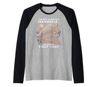 Divertente Treno dicendo Che Non Sono Sempre Un Umorismo da disastro Maglia con Maniche Raglan