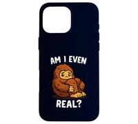 Divertente triste Bigfoot Sono anche reale Carino Kawaii Sasquatch Custodia per iPhone 16 Pro Max