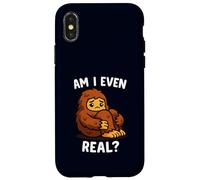 Divertente triste Bigfoot Sono anche reale Carino Kawaii Sasquatch Custodia per iPhone X/XS