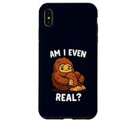 Divertente triste Bigfoot Sono anche reale Carino Kawaii Sasquatch Custodia per iPhone XS Max