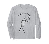 Divertente Triste Stick Man Senza Vittoria. Maglia a Manica