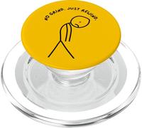 Divertente Triste Stick Man with No grind. Basta riavvolgere. PopSockets PopGrip per MagSafe