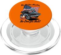 Divertente, troppo caldo per il paradiso, troppo bello per l'inferno, design a forma di muscle car PopSockets PopGrip per MagSafe
