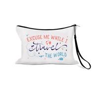 Divertente trousse da viaggio per ragazze, donne, uomini, adolescenti, portatile, per cosmetici, articoli da toeletta con cinturino anti-perdita, Borsa Trave 1-1