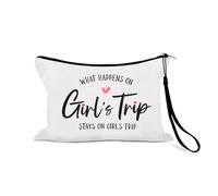 Divertente trousse da viaggio per ragazze, donne, uomini, adolescenti, portatile, per cosmetici, articoli da toeletta con cinturino anti-perdita, Borsa Trave 1-3