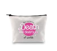 Divertente trousse per gli amanti del cinema, con scritta "Now I am Become Death The Destroyer of Worlds", idea regalo per amanti della scienza, Ora sono diventato la morte il distruttore dei mondi