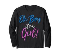 Divertente Trucco Gender Reveal Joke Item Carino Oh Ragazzo è Una Ragazza! Maglia a Manica
