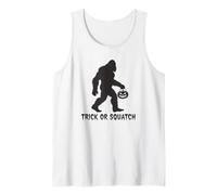 Divertente Trucco o Squatch Bigfoot Halloween Costume Zucca Canotta