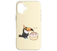 Divertente Tucano Compleanno Im Old Bday Torta Animale Ragazzi Ragazze Bambino Custodia per iPhone 16 Plus