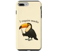 Divertente Tucano I Require Snacks Animale Mamma Papà Custodia per iPhone 7 Plus/8 Plus