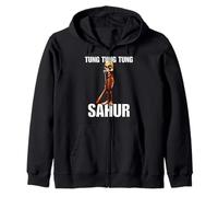 Divertente tung tung tung sahur italiano brainrot gen z Felpa con Cappuccio