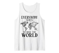 Divertente Tutti vogliono governare Il Mondo Bambini Studente Canotta