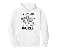 Divertente Tutti vogliono governare Il Mondo Bambini Studente Felpa con Cappuccio