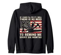 Divertente Tuttofare Meccanico papà se dico Che Lo risolverò Felpa con Cappuccio