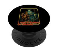 Divertente UFO Alieno Bigfoot Non Credo Negli Umani Cryptid PopSockets PopGrip Adesivo