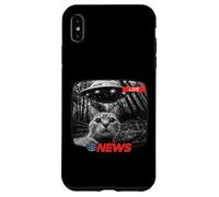 Divertente UFO Cat News Shirt Alien Abduction Ultime notizie Custodia per iPhone XS Max