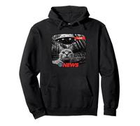 Divertente UFO Cat News Shirt Alien Abduction Ultime notizie Felpa con Cappuccio