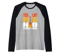 Divertente Ukulele Giocatore Detto Giocare Ukulelef Won Sing Maglia con Maniche Raglan