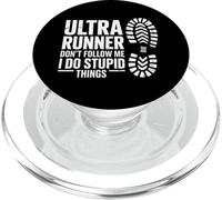 Divertente Ultra Runner Don't Follow Me I Do Stupid Things PopSockets PopGrip per MagSafe