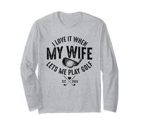 Divertente Umorismo da Golf per i mariti Che Amano Il Tee Time e Il fine Settimana Maglia a Manica