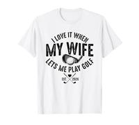 Divertente Umorismo da Golf per i mariti Che Amano Il Tee Time e Il fine Settimana Maglietta
