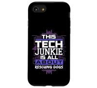 Divertente umorismo di salvataggio del cane drogato tecnologico per gli amanti degli animali Custodia per iPhone SE (2020) / 7/8