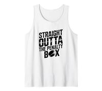 Divertente umorismo sulla pista di pattinaggio di hockey Straight Outta the Penalty Box Canotta