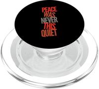 Divertente umorismo Testo Divertente Persone Divertimento La pace non è mai stata così tranquilla PopSockets PopGrip per MagSafe