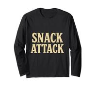 Divertente Umorismo Testo Persone Divertenti Divertente Cibo Amanti Snack Attack Maglia a Manica